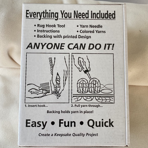 Rug Hook Kit Creations by Caron “Patchworks Quilt” NWT - Picture 2 of 6